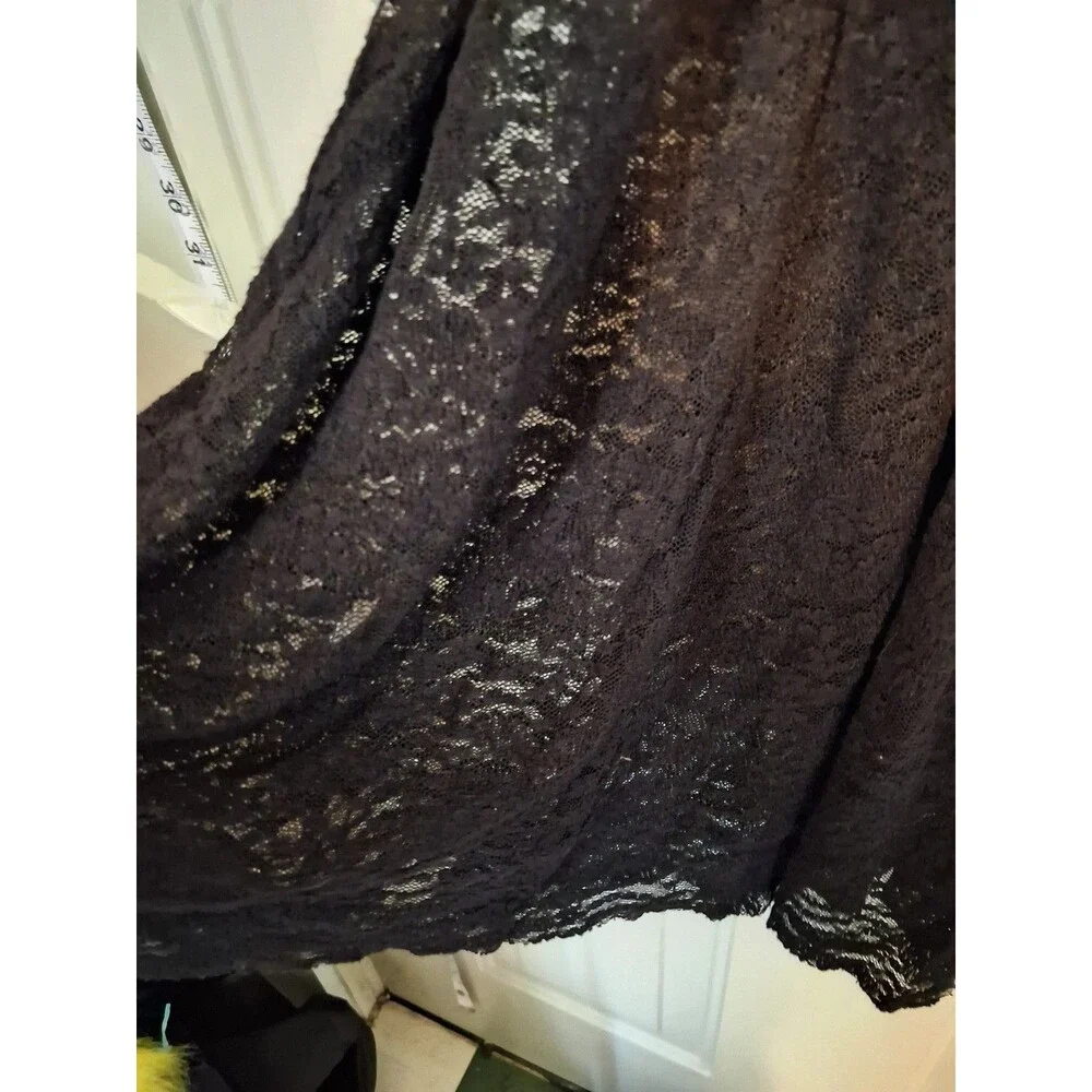 Free People Intimately Black Lace Slip Dress XS Sleeveless Babydoll Chemise...